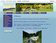 Tablet Screenshot of campingennepetal.de